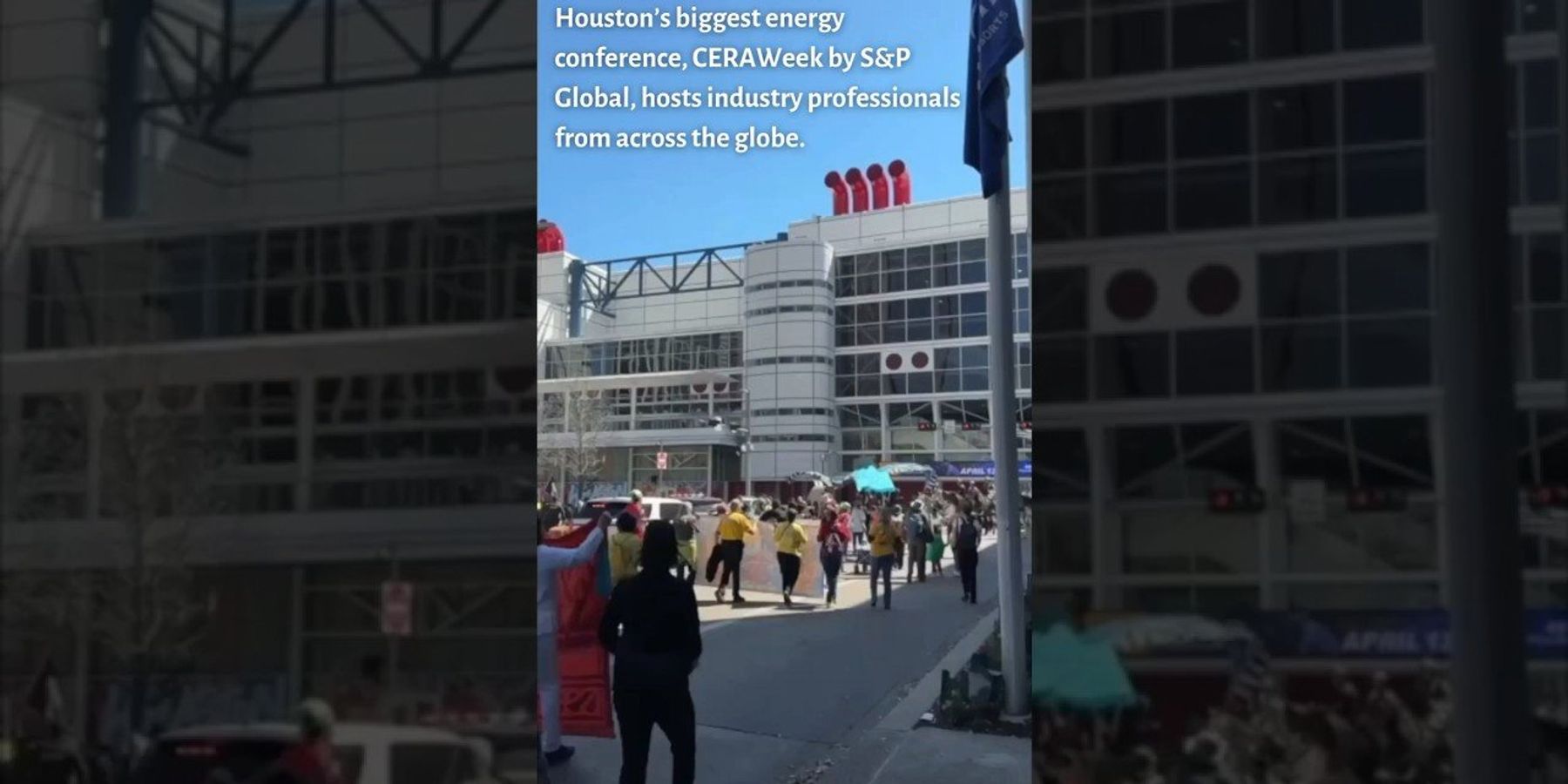 Community activists plead to be heard through “closed doors” outside nation’s top energy conference