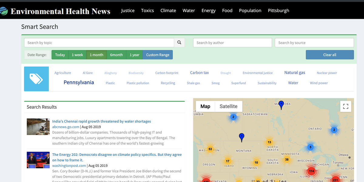 New way to find relevant news on our environment and health