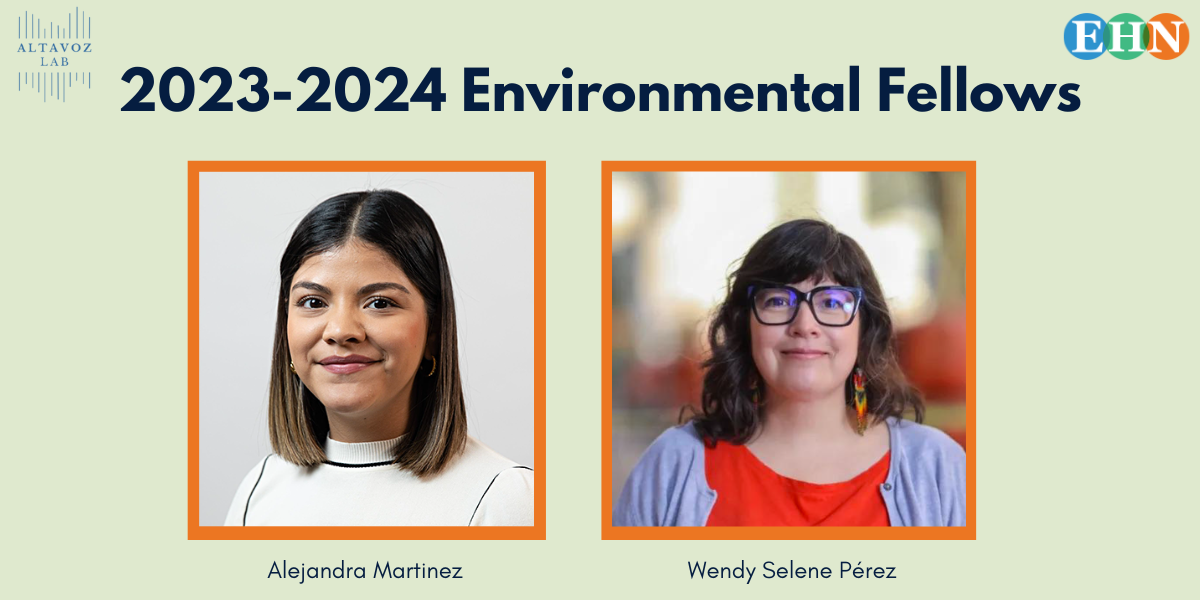 Environmental Health Sciences, in collaboration with ALTAVOZ LAB, welcome their 2023-2024 Environmental Fellows