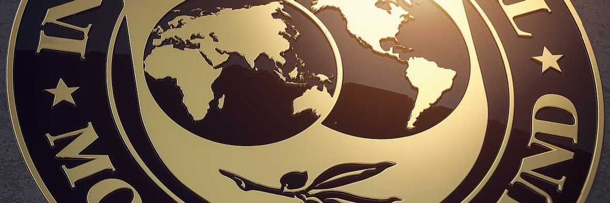 IMF International Monetary Fund logo. 3d illustration