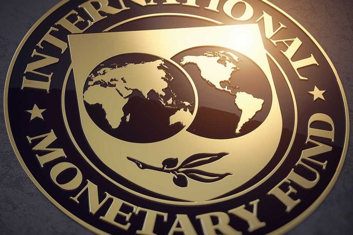 IMF International Monetary Fund logo. 3d illustration