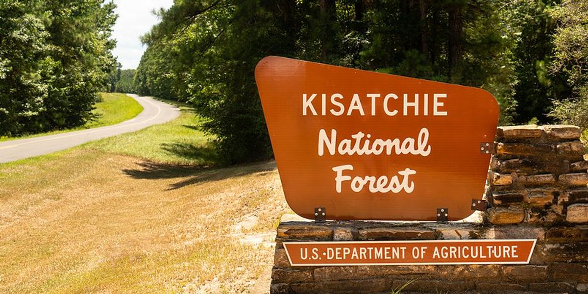 Kisatchie National Forest sign.