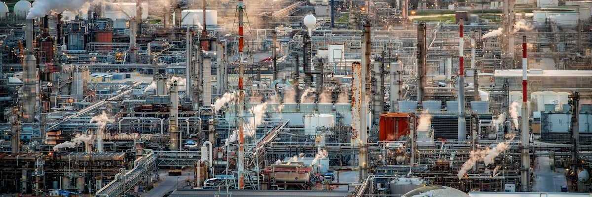 Large refinery outside of Houston, Texas.