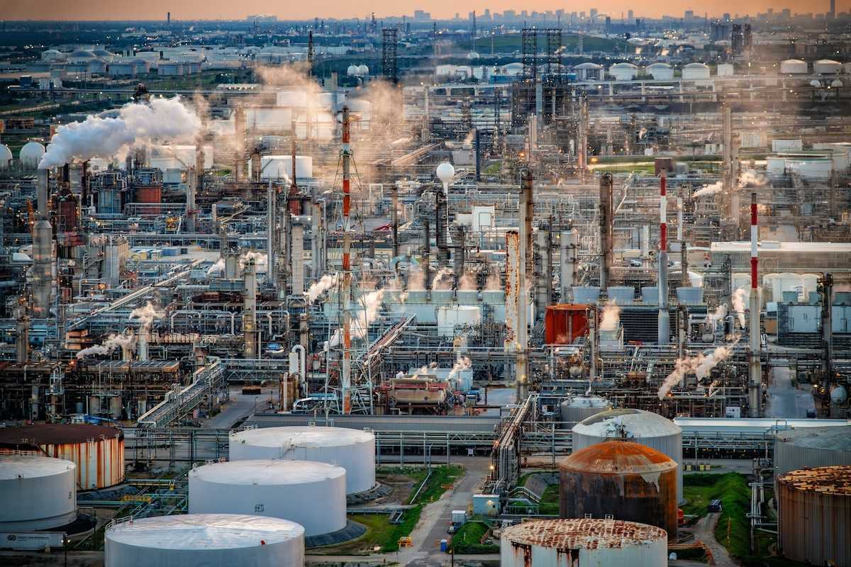 Large refinery outside of Houston, Texas.