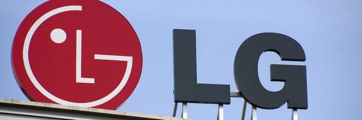 LG sign and corporate logo