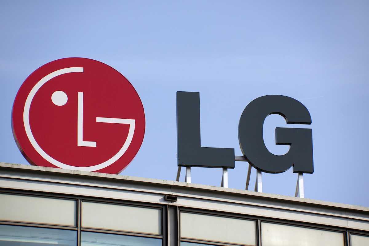 LG sign and corporate logo