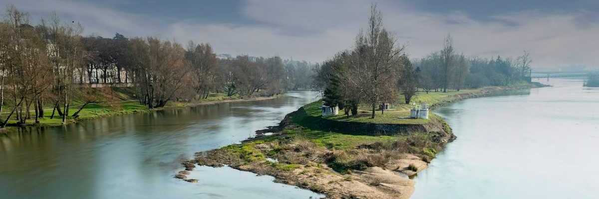 Loire River in France. Picturesque French River