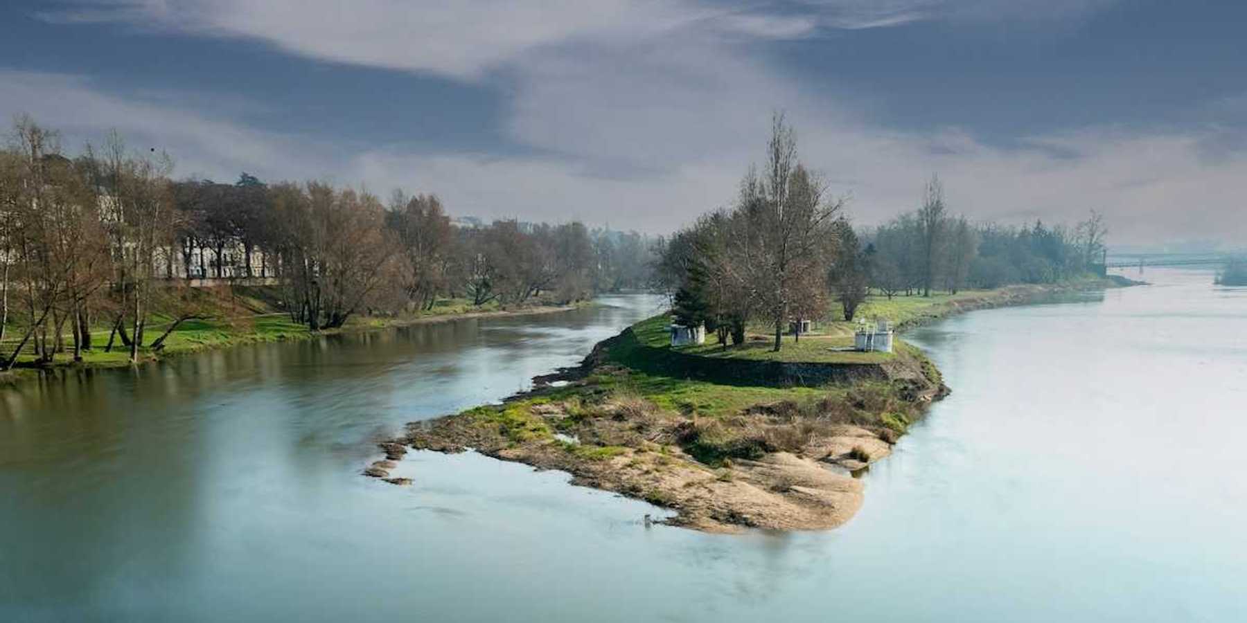 Loire River in France. Picturesque French River