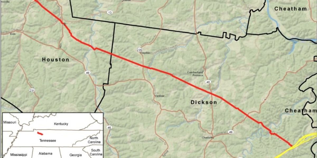 Middle Tennessee Methane pipeline