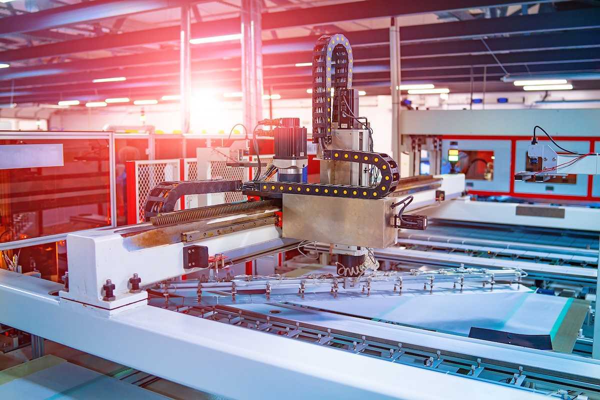 Modern hi-tech factory for the production of solar cells