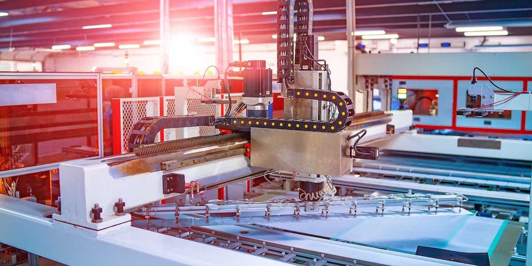 Modern hi-tech factory for the production of solar cells