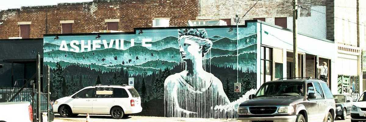 Mural in downtown Asheville, North Carolina