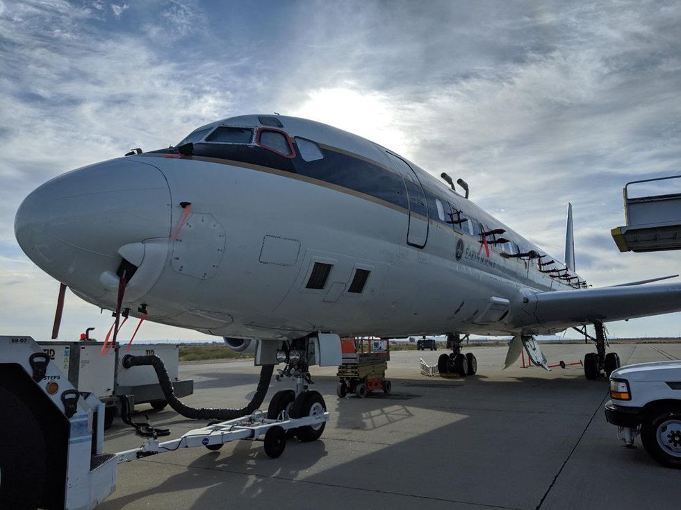 NASA aircraft wildfire