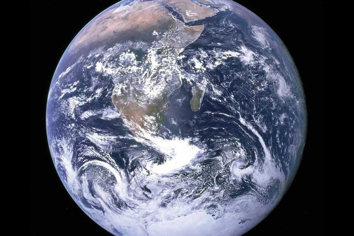 NASA photo of planet Earth with North America front and center