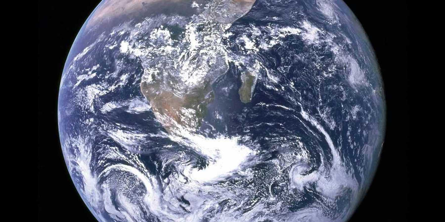 NASA photo of planet Earth with North America front and center