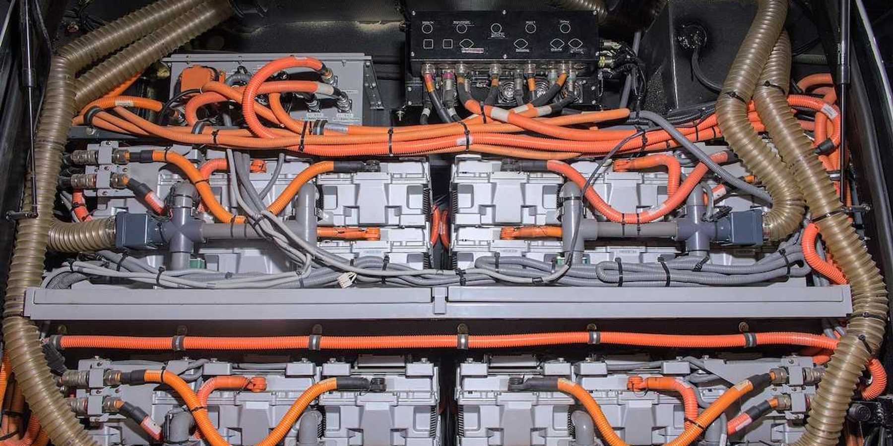 Network of EV batteries