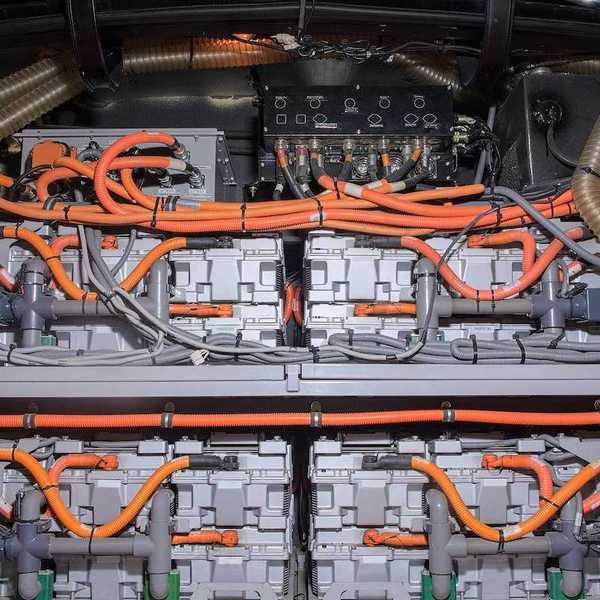 Network of EV batteries