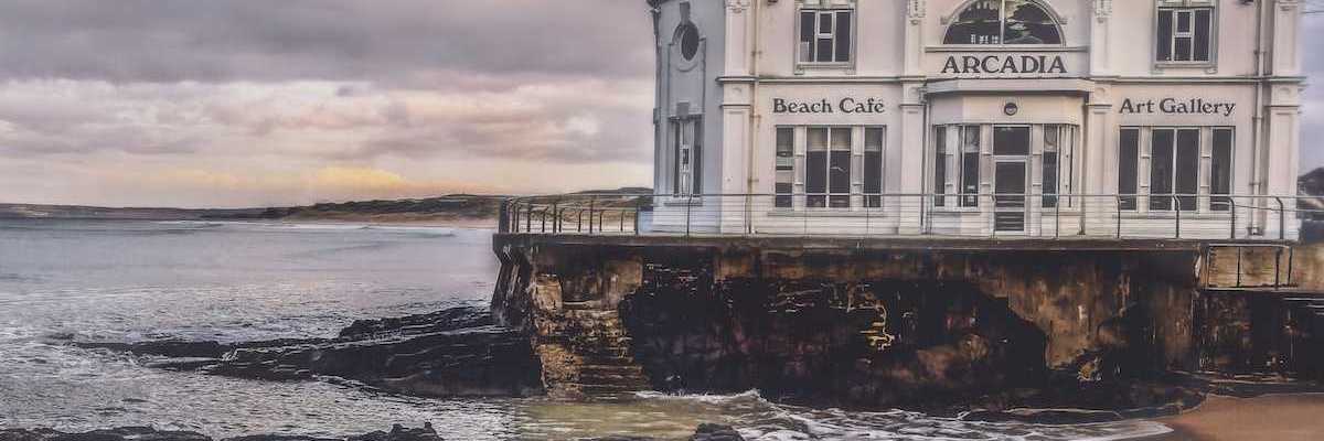 North Atlantic erosion eating away at the coastline jeopardizing structures