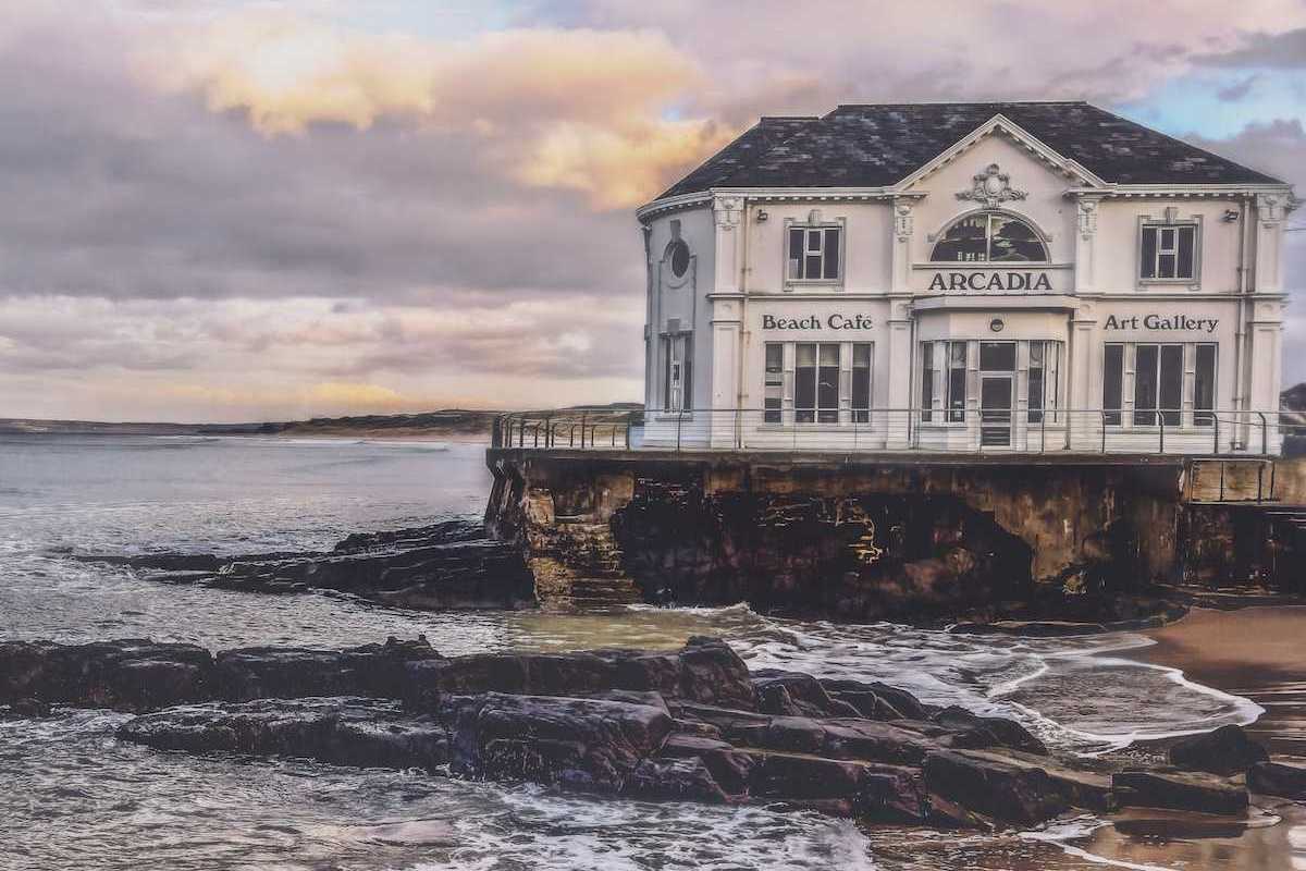 North Atlantic erosion eating away at the coastline jeopardizing structures