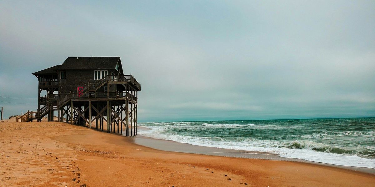 Outer Banks  home built on stilts