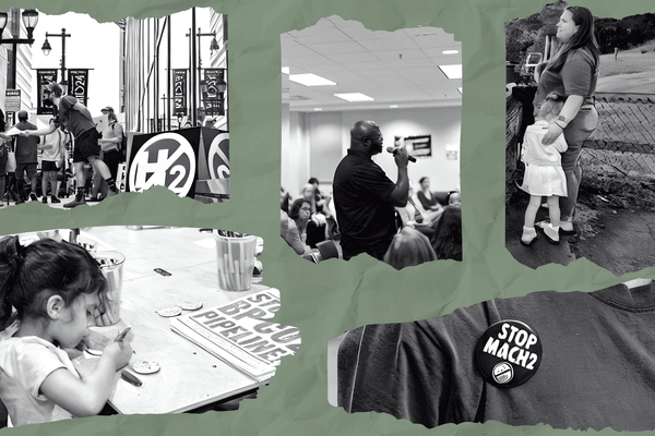 People advocating against the US hydrogen hub build out