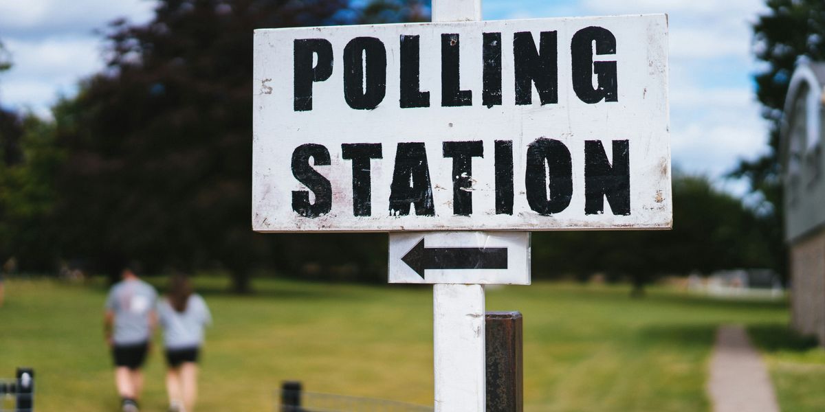 polling station sign