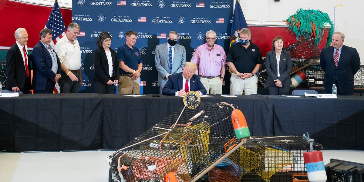 President Trump ocean environmental Maine