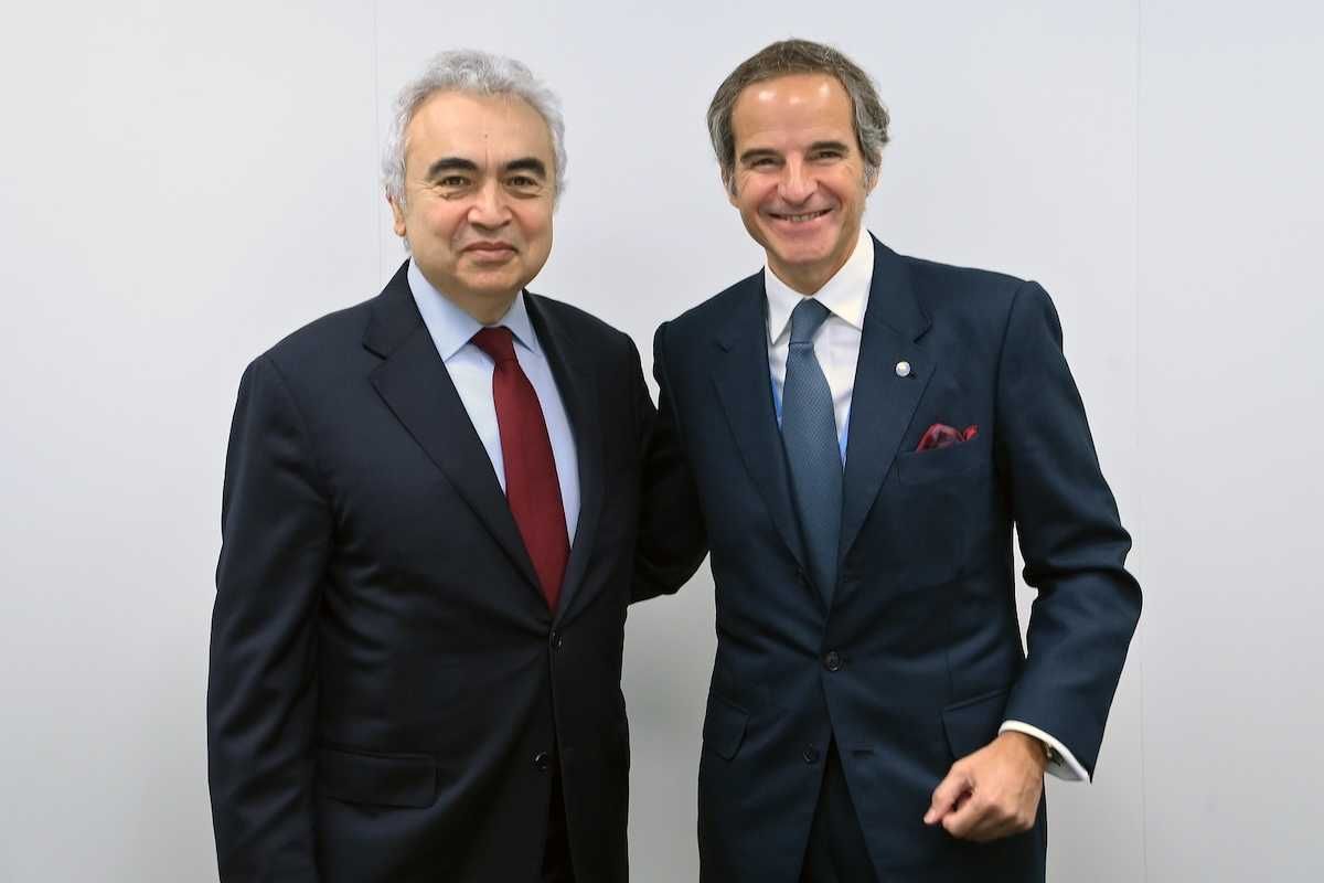 Rafael Mariano Grossi, IAEA Director General, met with Fatih Birol, IEA Executive Director,