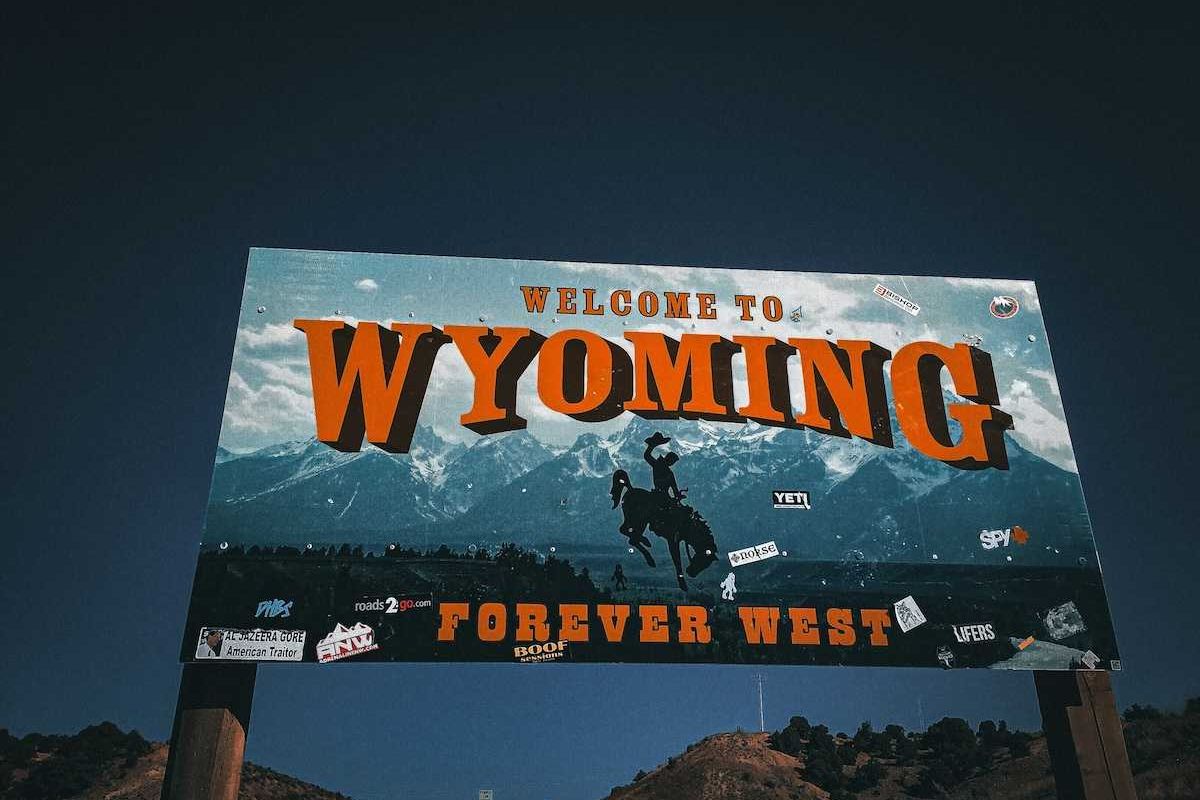 Roadside Sign: "Welcome to Wyoming"
