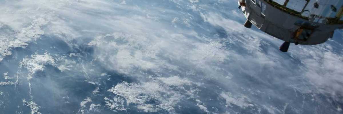 Satellite orbiting Earth