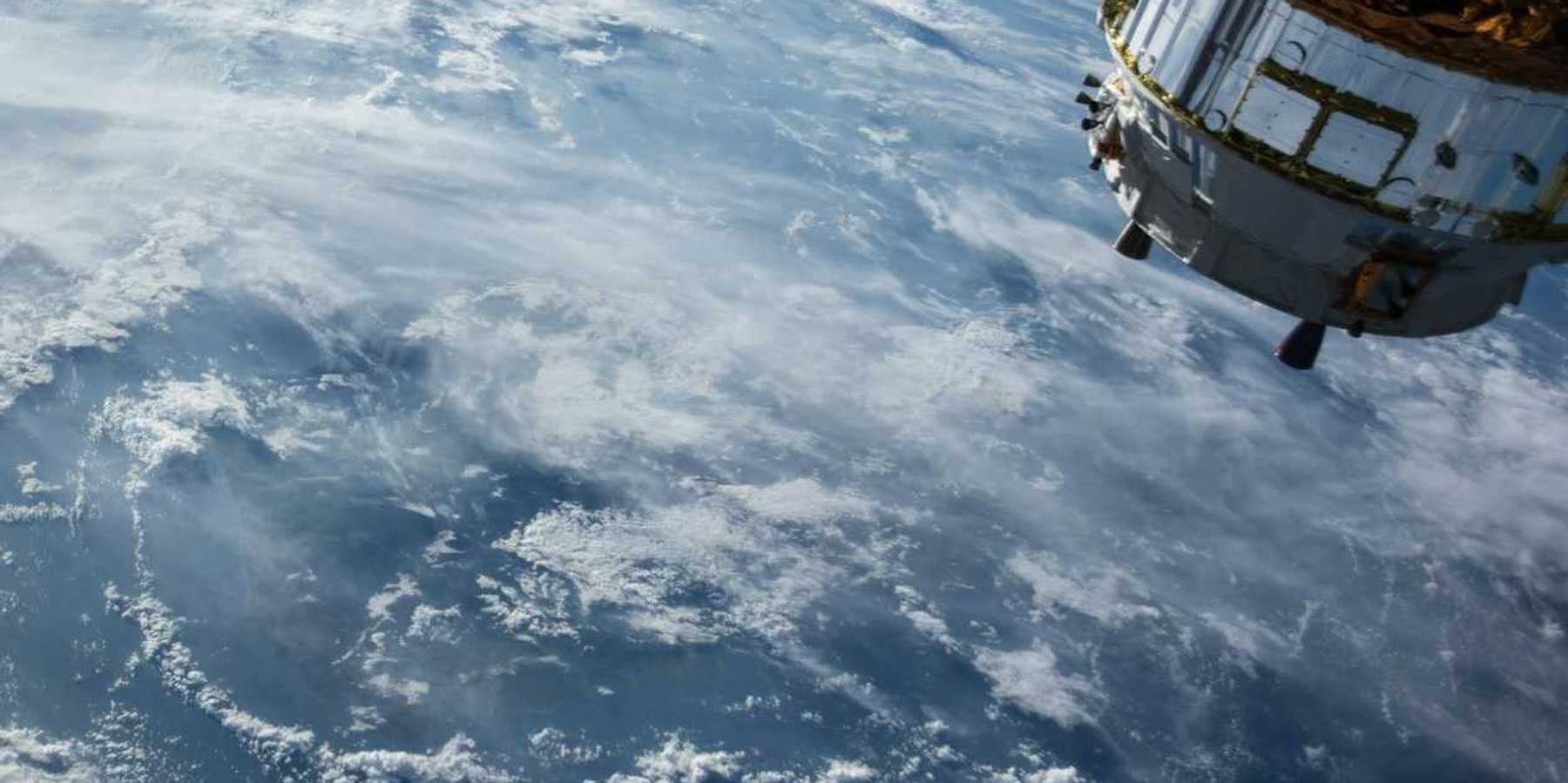 Satellite orbiting Earth