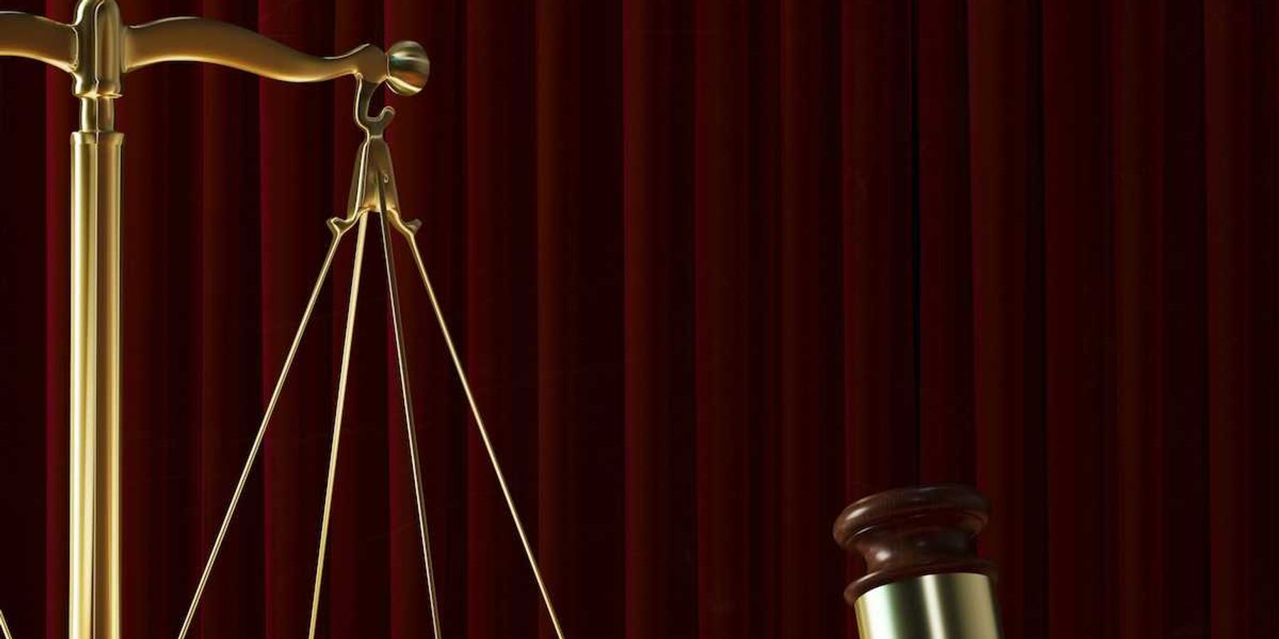 scales of justice juxtaposed with gavel