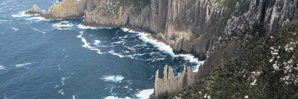 Sea cliffs, Tasman National Park, Tasmania, Australia