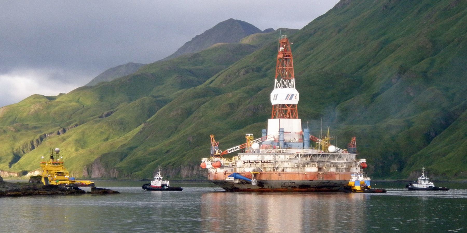 Shell oil rig