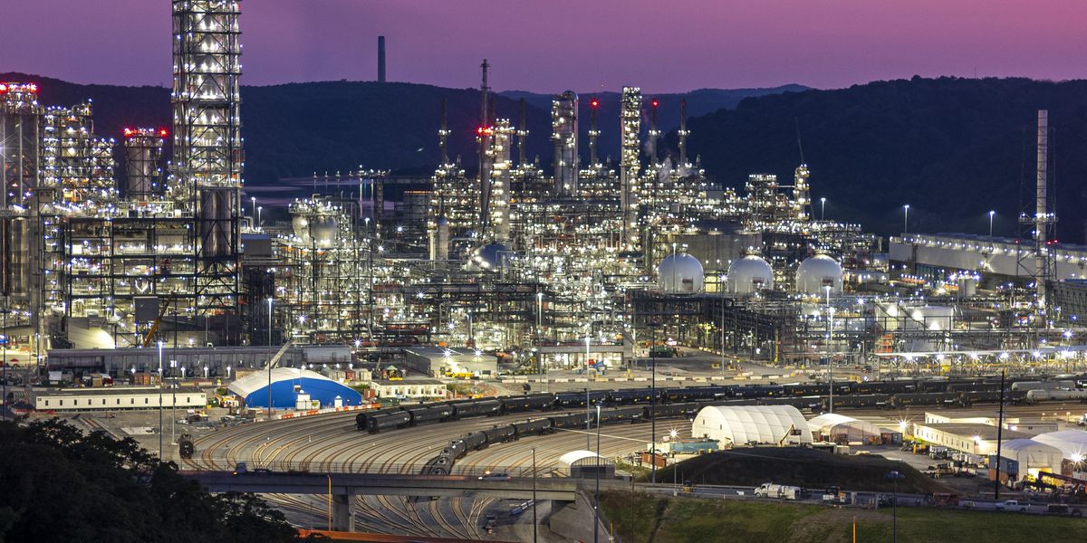Shell's new petrochemical complex in southwestern Pennsylvania