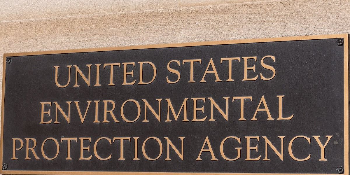 Sign reading United States Environmental Protection Agency.