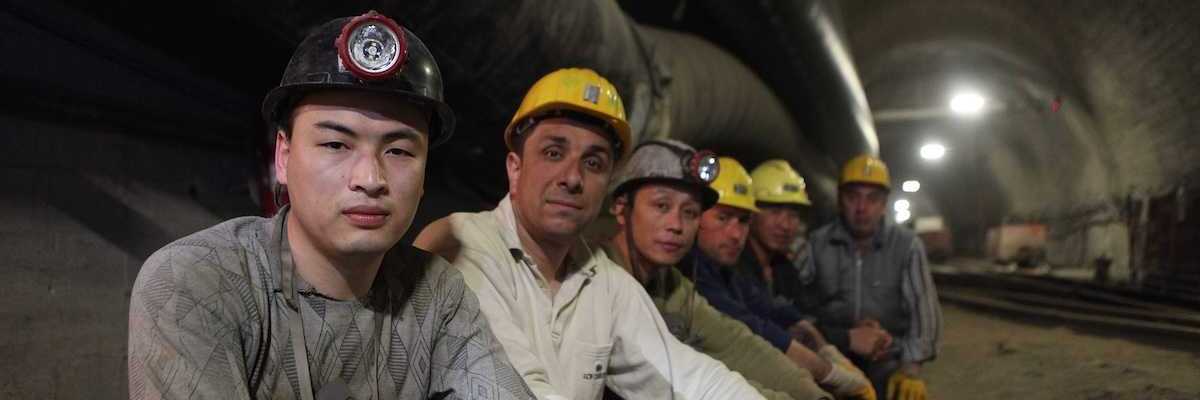Six coal miners. Chinese mine workers began working in Turkey on April 5, 2014 in Bartin,Turkey.