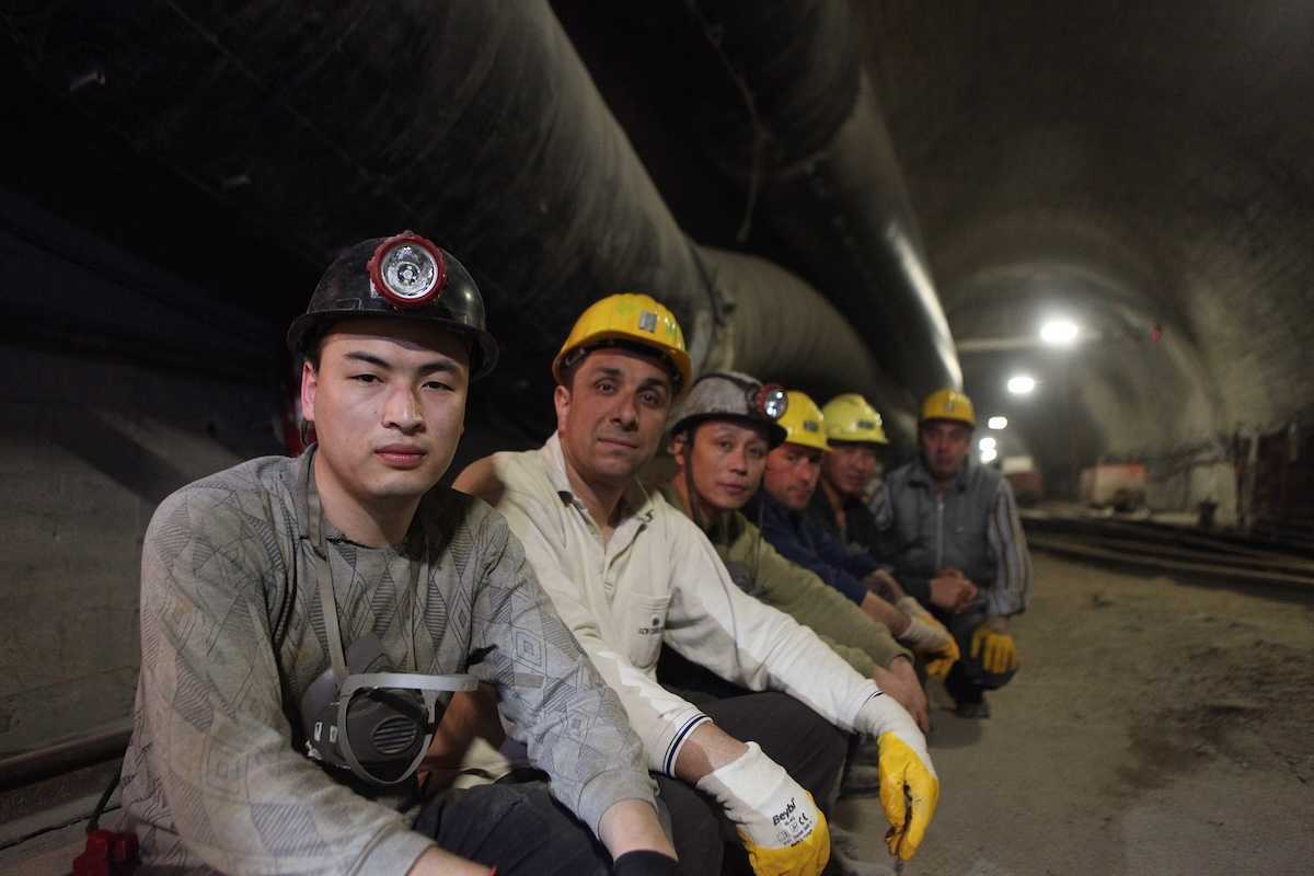 Six coal miners. Chinese mine workers began working in Turkey on April 5, 2014 in Bartin,Turkey.