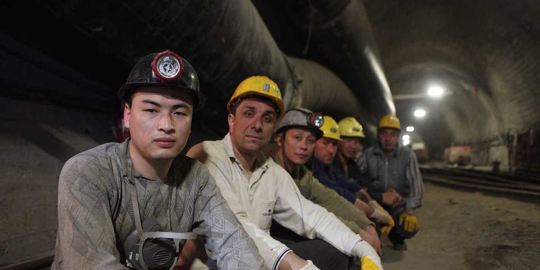 Six coal miners. Chinese mine workers began working in Turkey on April 5, 2014 in Bartin,Turkey.