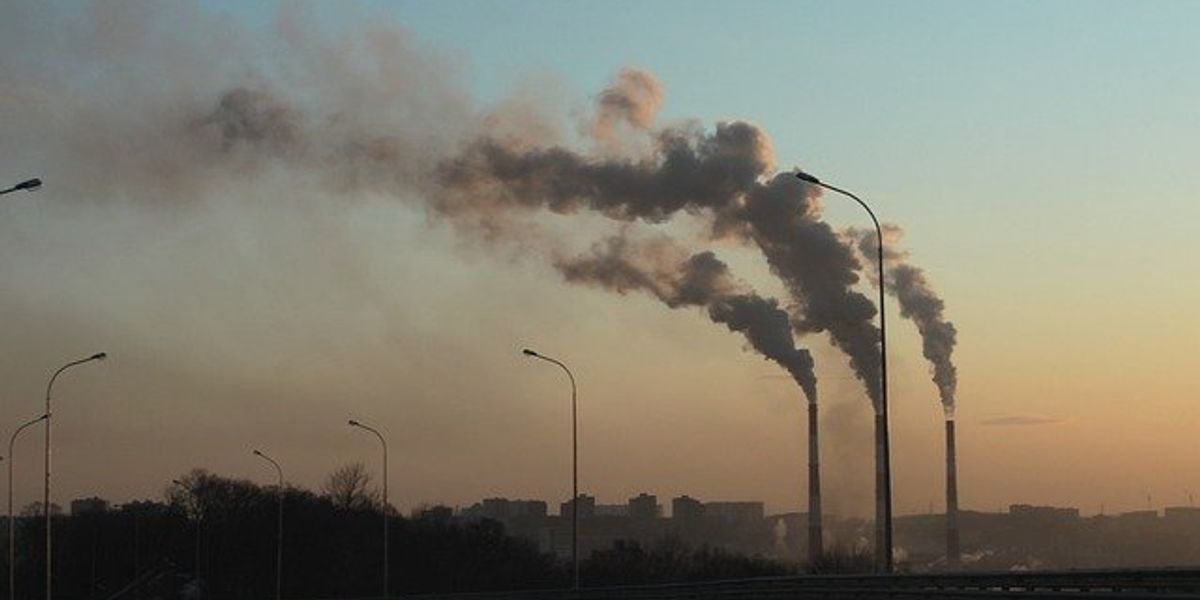 smokestacks emitting pollution