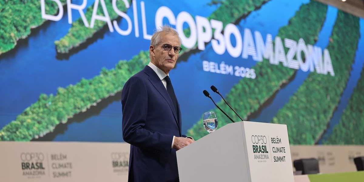 Statsminister Jonas Gahr: Speaker at COP30