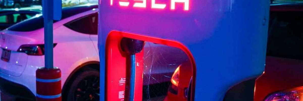 Tesla charging station