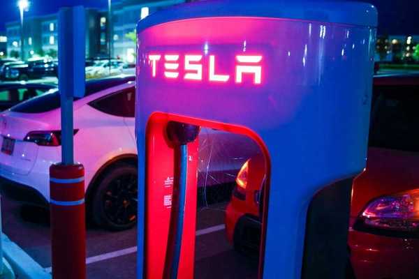 Tesla charging station