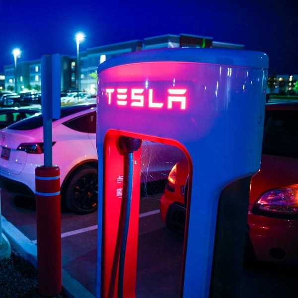 Tesla charging station