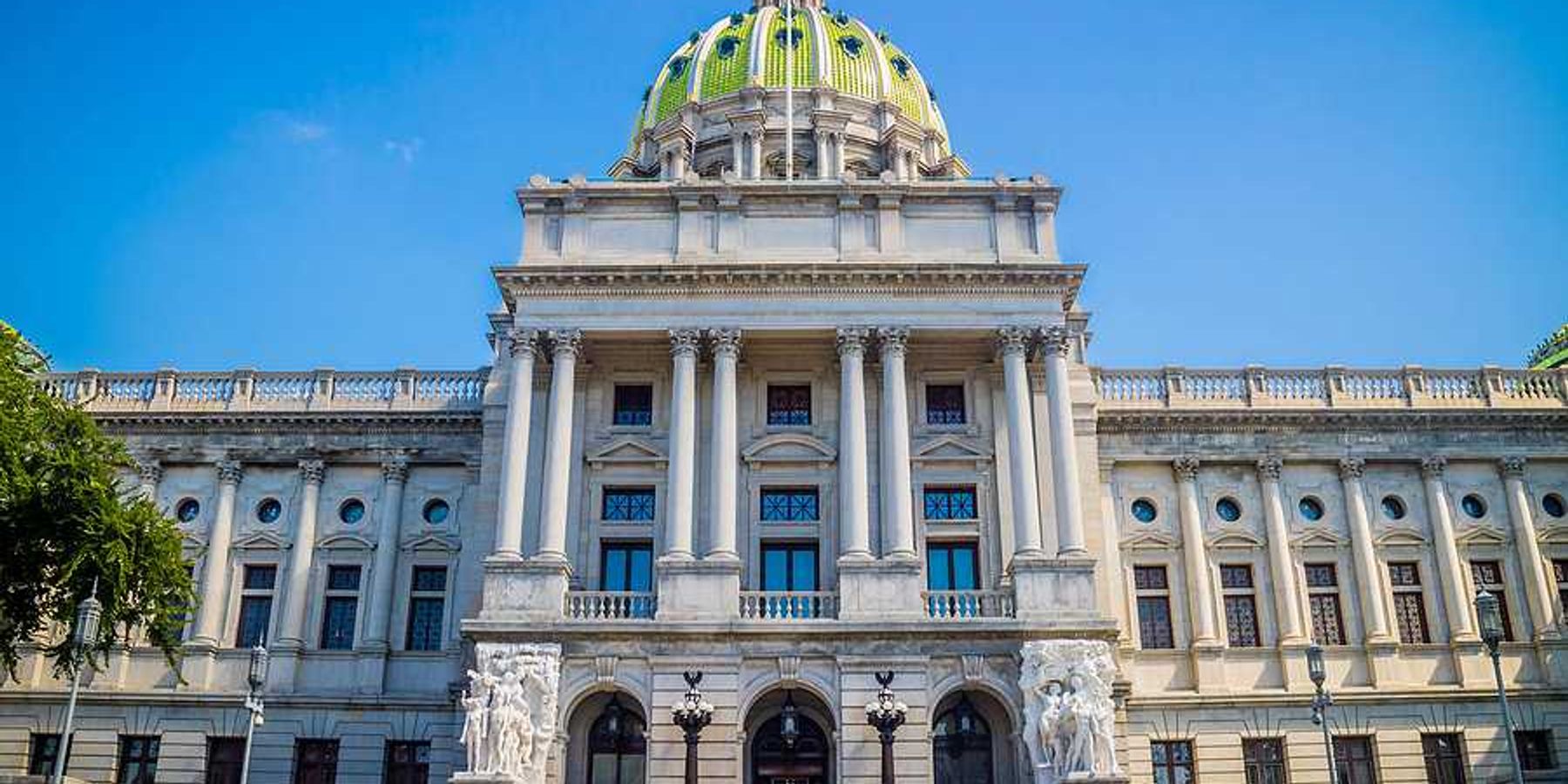 The capitol building in Harrisburg PA