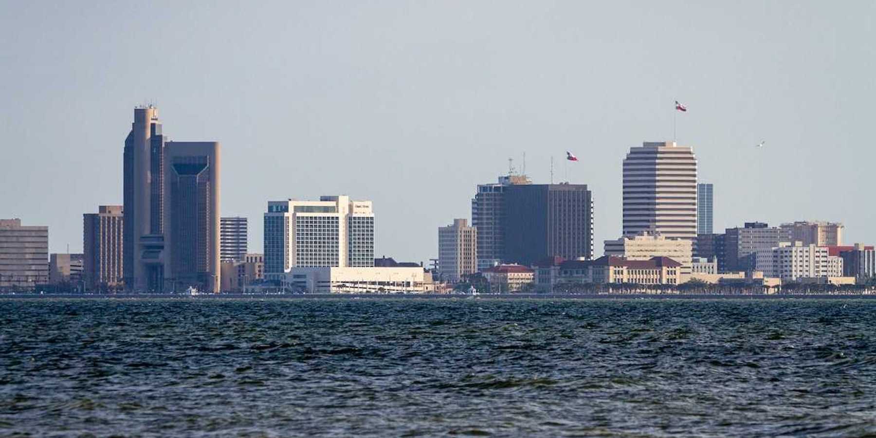 The Corpus Christi, Texas, skyline as taken from Indian Point, Portland, Texas.