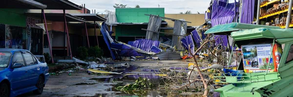 The devastating effects of Super Typhoon Odette (International name "Rai) in Lapu-Lap City, Cebu, Philippines.