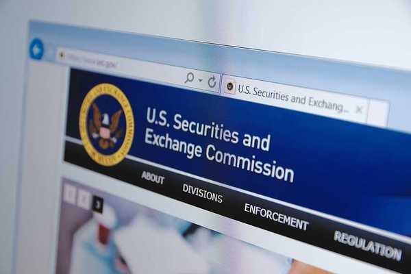 The home page of the U.S. Securities and Exchange Commission