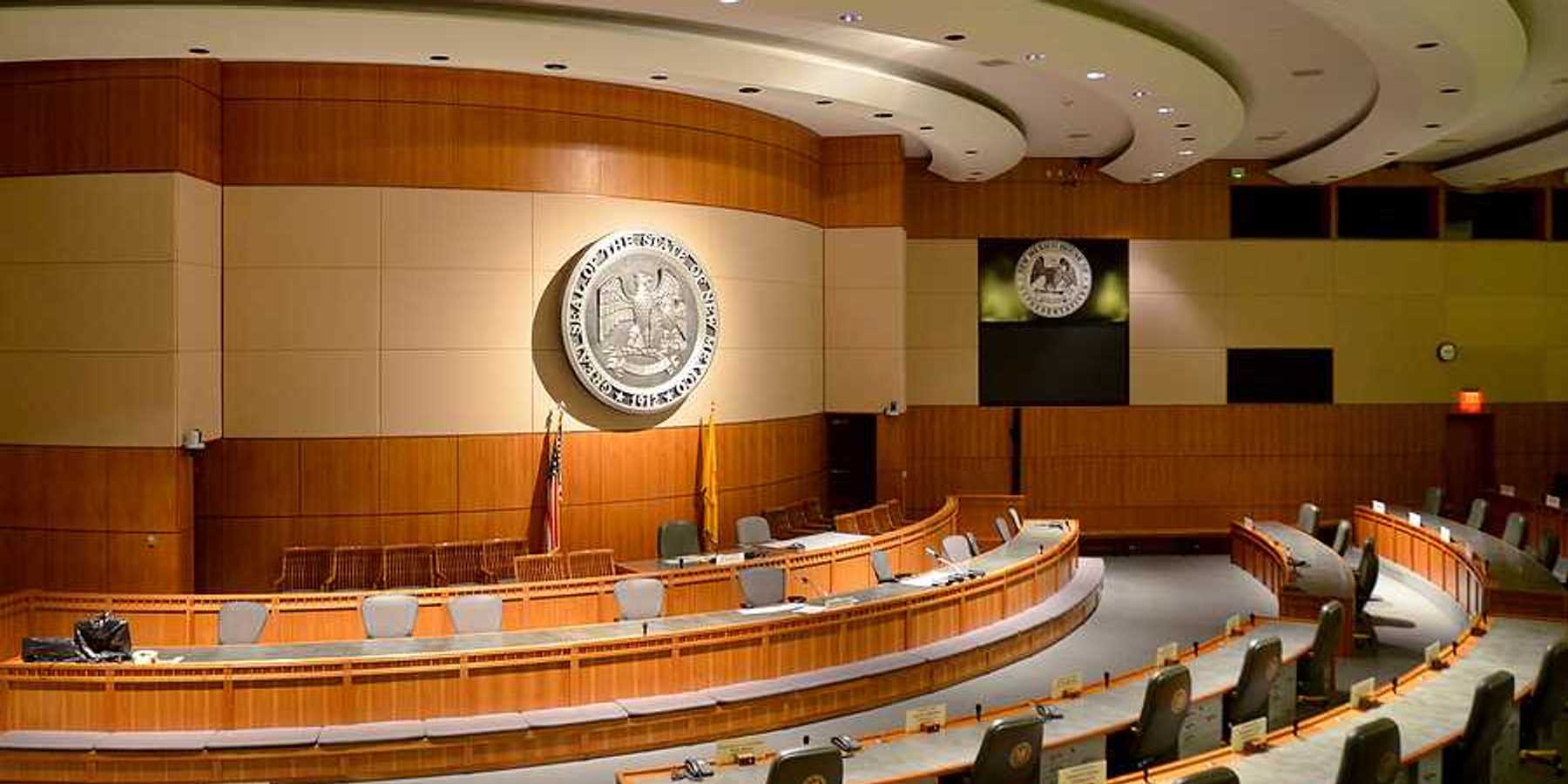The interior of the New Mexico capitol building