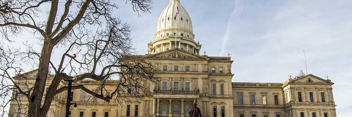 The Michigan State Capitol building in Lansing, Michigan